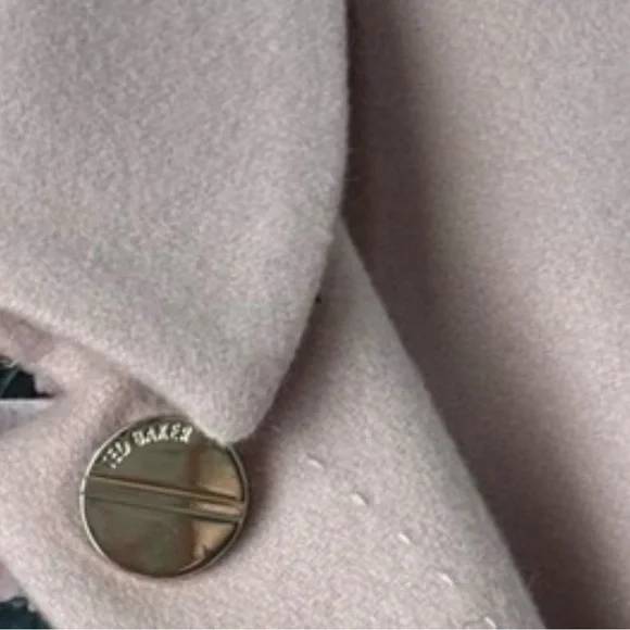 Ted Baker Touch of Cashmere Wool Blend Blazer Sz 3 Luxury European Chic Designer - Picture 6 of 16